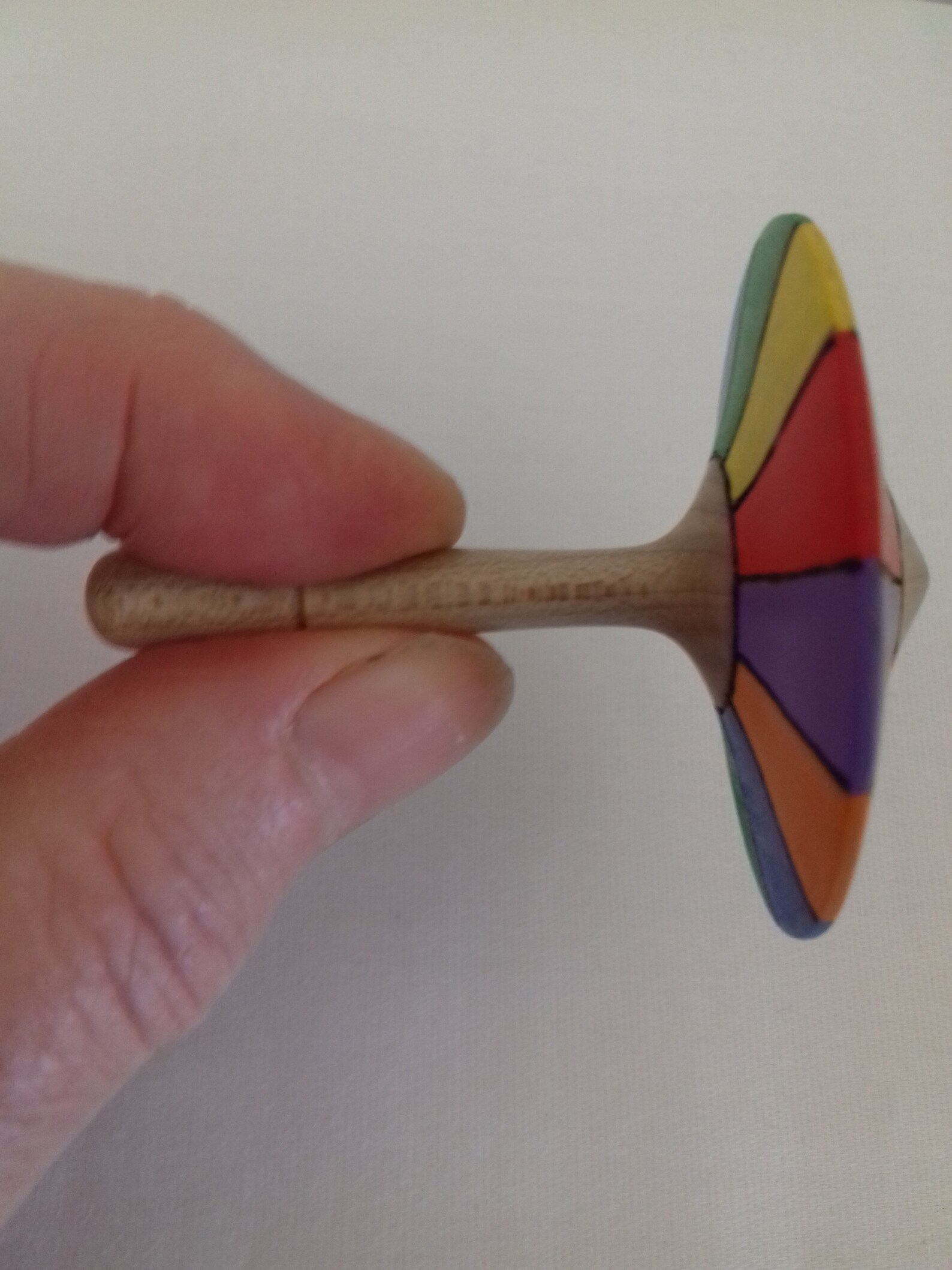 Spinning Tops Wood Spinners Colourful Woodturned and Painted Etsy