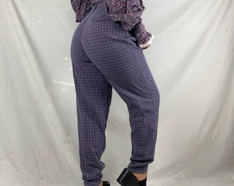 vintage 90s high waisted plaid pants size 27