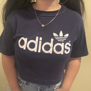 Adidas originals '90s colour block crop t-shirt clearance