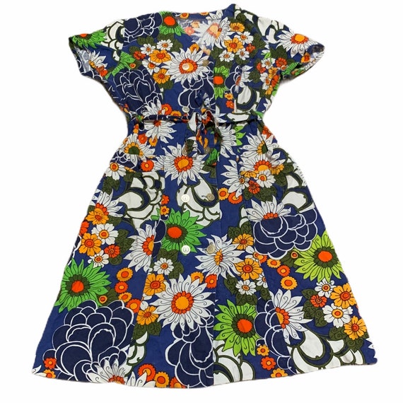 beautiful floral 70s vintage dress - image 7