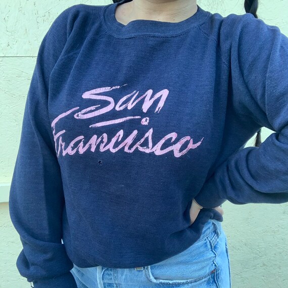 80s vintage san francisco sweater - image 1