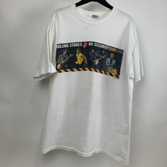 Vintage 90s Rolling Stones No security Tour tshirt - image 3