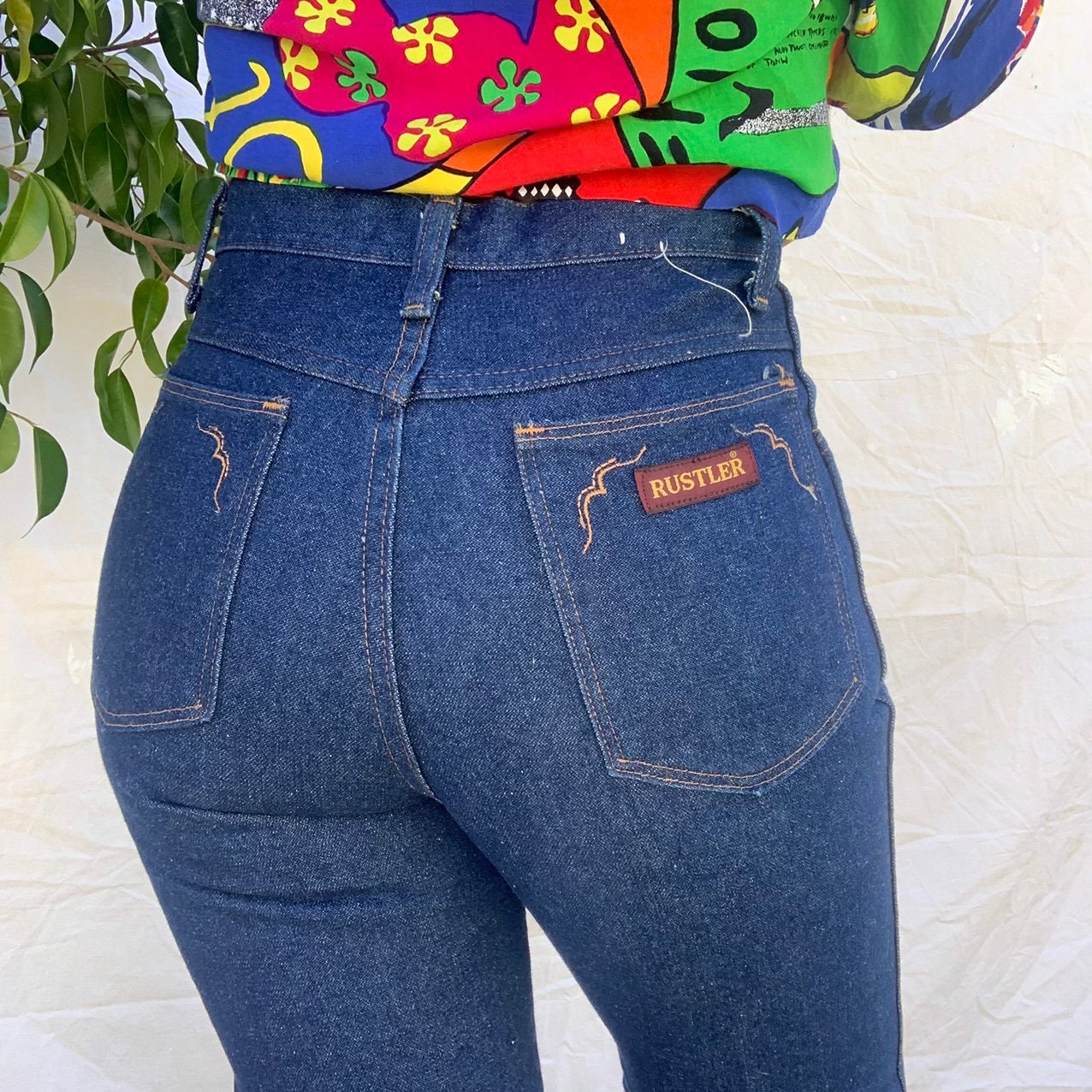 Vintage Rustler by Wrangler Jeans Size 27 - Etsy