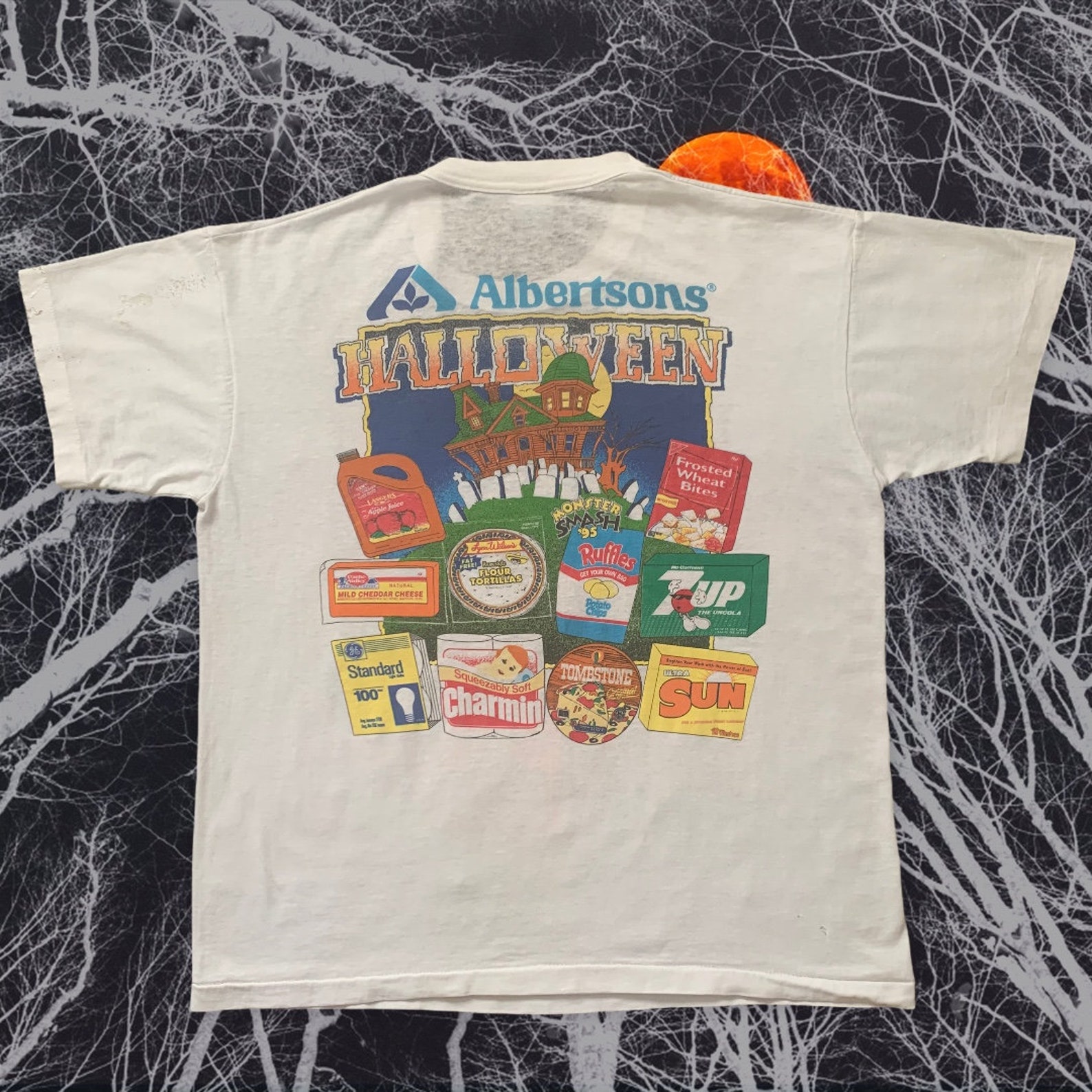 Vintage albertsons halloween promo snack tshirt | Etsy