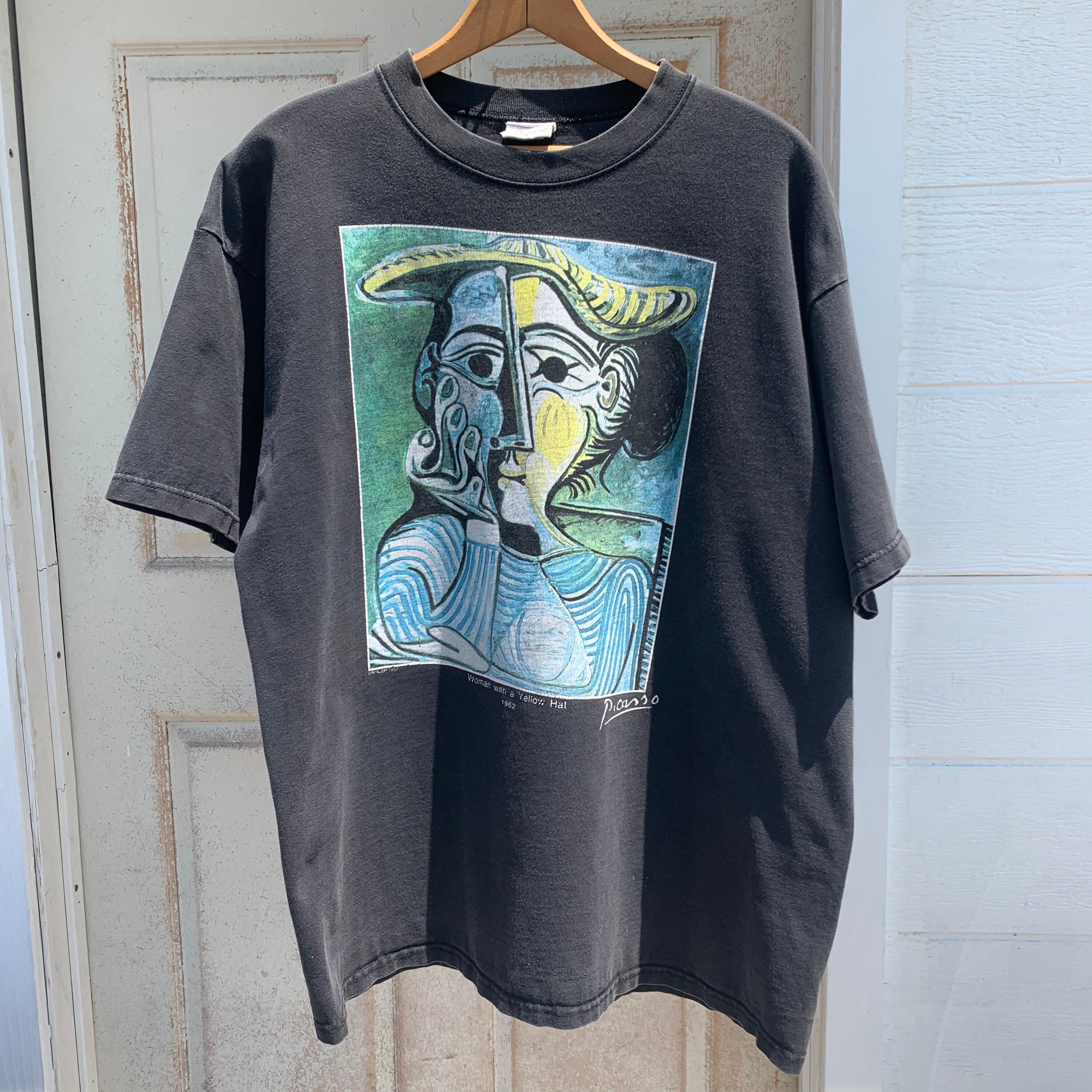 Vintage 1995 Pablo Picasso Woman With a Yellow Hat Tshirt Etsy UK