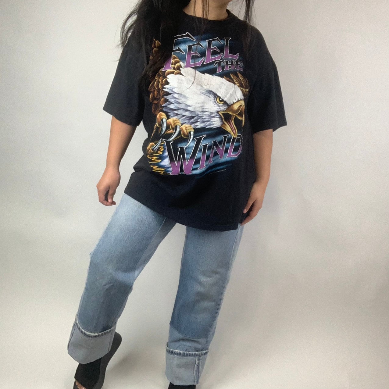 Vintage Feel the Wind American Thunder Tshirt - Etsy