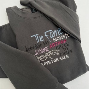 Album Sweatshirt or Hoodie / Lady Gaga Fan Album Sweatshirt or hoodie / Music album Clothing for fan