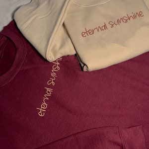 Eternal Sunshine / Ariana / Ariana albums / Ariana grande album sweatshirt / Embgroidery