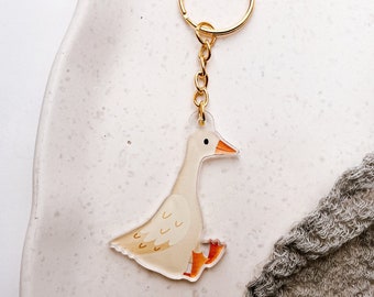 Keychain goose made of acrylic gift for starting school - gift apartment - key animal - gift for starting school key duck