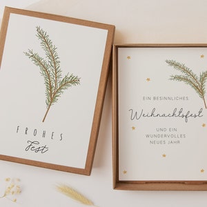 Geschenkschachtel Weihnachten Tannenzweig - Geldgeschenk Weihnachten - besonderes Weihnachtsgeschenk Geld Verpackung
