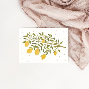 Postcard Lemon Branch A6 Card Italy Postcard Sicily Lemons Gift Wrapping Summer image 8