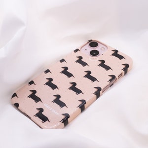Dachshund Phone Case for iPhone Hard Case Cover Funny Phone Case Dog Dog Pattern Phone Case Dachshund Gift for Girlfriend image 3