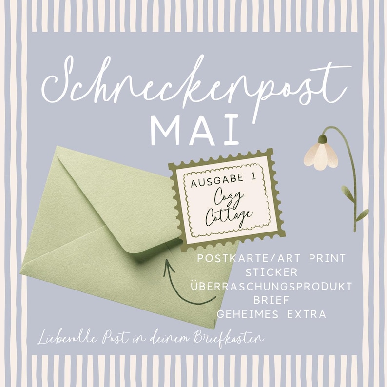 Snail Mail from Tilda & Theo - Our Snail Mail Club - Monthly letter with cozy Scandinavian paper surprises image 6
