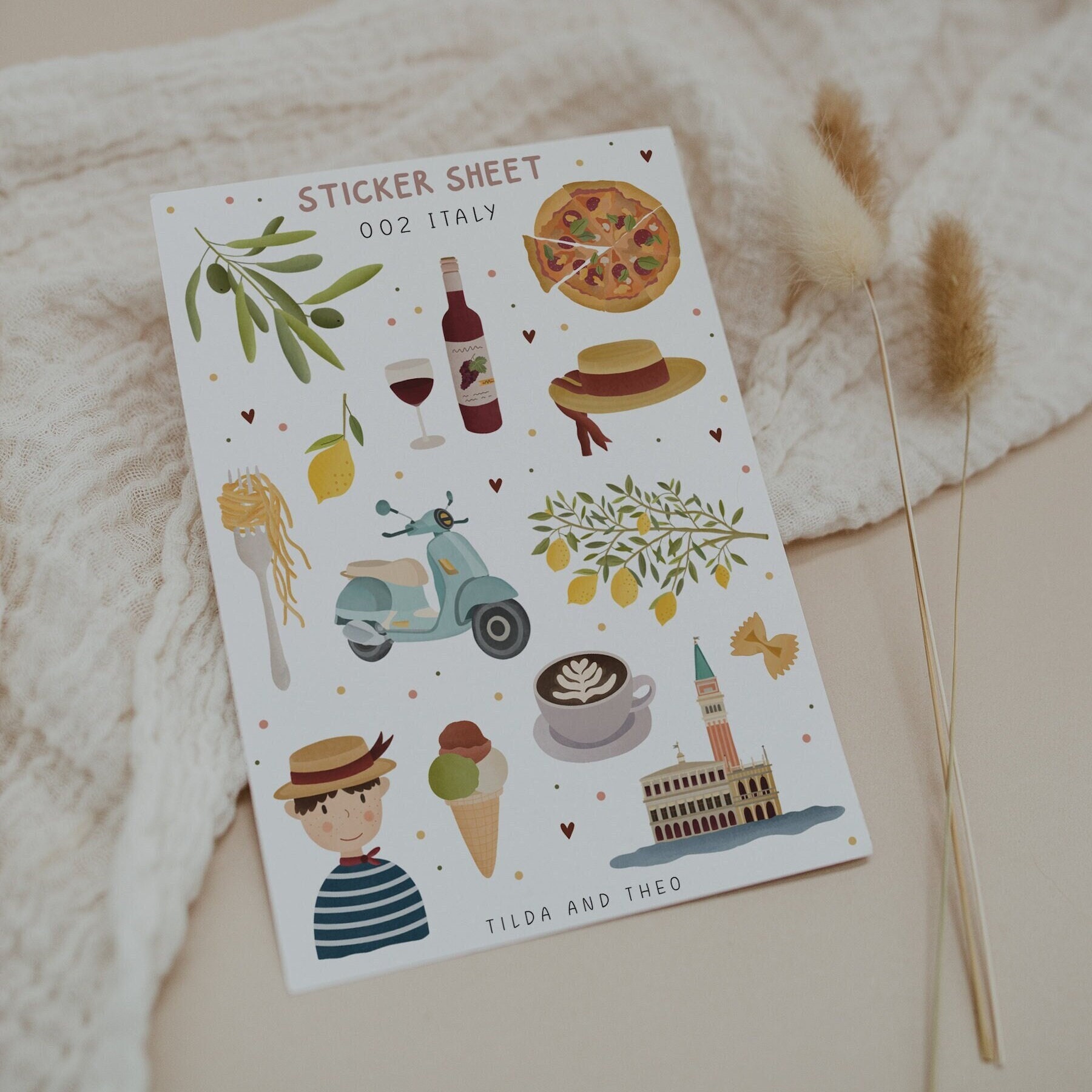 Planche Stickers Paris France Voyage 30x30cm Artemio Mod8 - Un