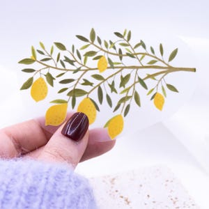 Iron-on patch lemon branch summer - gift shirt decorate Iron On Patch - lemon branch gift girlfriend t-shirt decoration gift idea