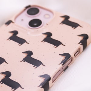Dachshund Phone Case for iPhone Hard Case Cover Funny Phone Case Dog Dog Pattern Phone Case Dachshund Gift for Girlfriend image 5