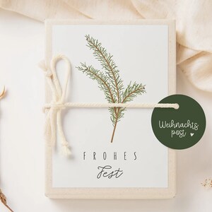 Gift box Christmas fir branch money gift Christmas special Christmas gift money packaging image 2