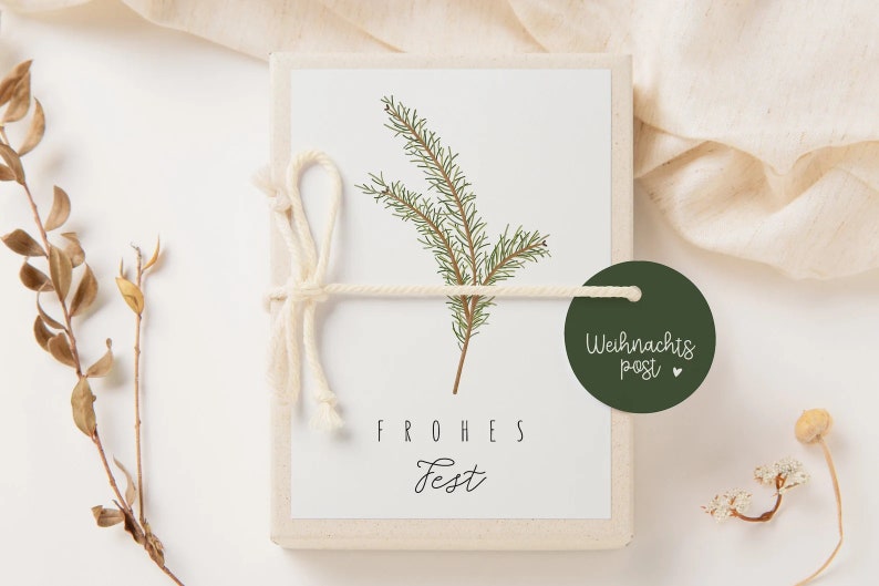 Gift box Christmas fir branch money gift Christmas special Christmas gift money packaging image 2