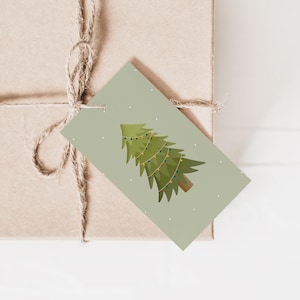 Geschenkanhänger Weihnachten "Tannenbaum" - 6x Geschenkanhänger für Weihnachtsgeschenke - Geschenk verpacken