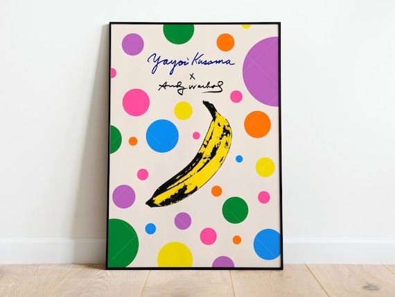 Yayoi Kusama X Warhol 1982 Poster | Yayoi Kusama Poster