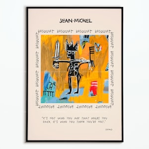 Poster Jean Michel Basquiat | Post Basquiat | Decoration poster | Art Poster | Gift idea