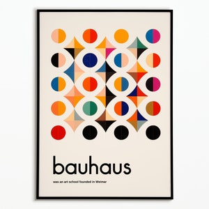 Bauhaus 1923 Art Print | Bauhaus Exhibition Poster | Bauhaus Wall Art | Premium Print | Poster Art