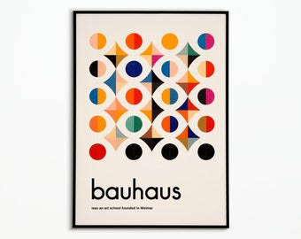 Bauhaus 1923 Art Print | Bauhaus Exhibition Poster | Bauhaus Wall Art | Premium Print | Poster Art