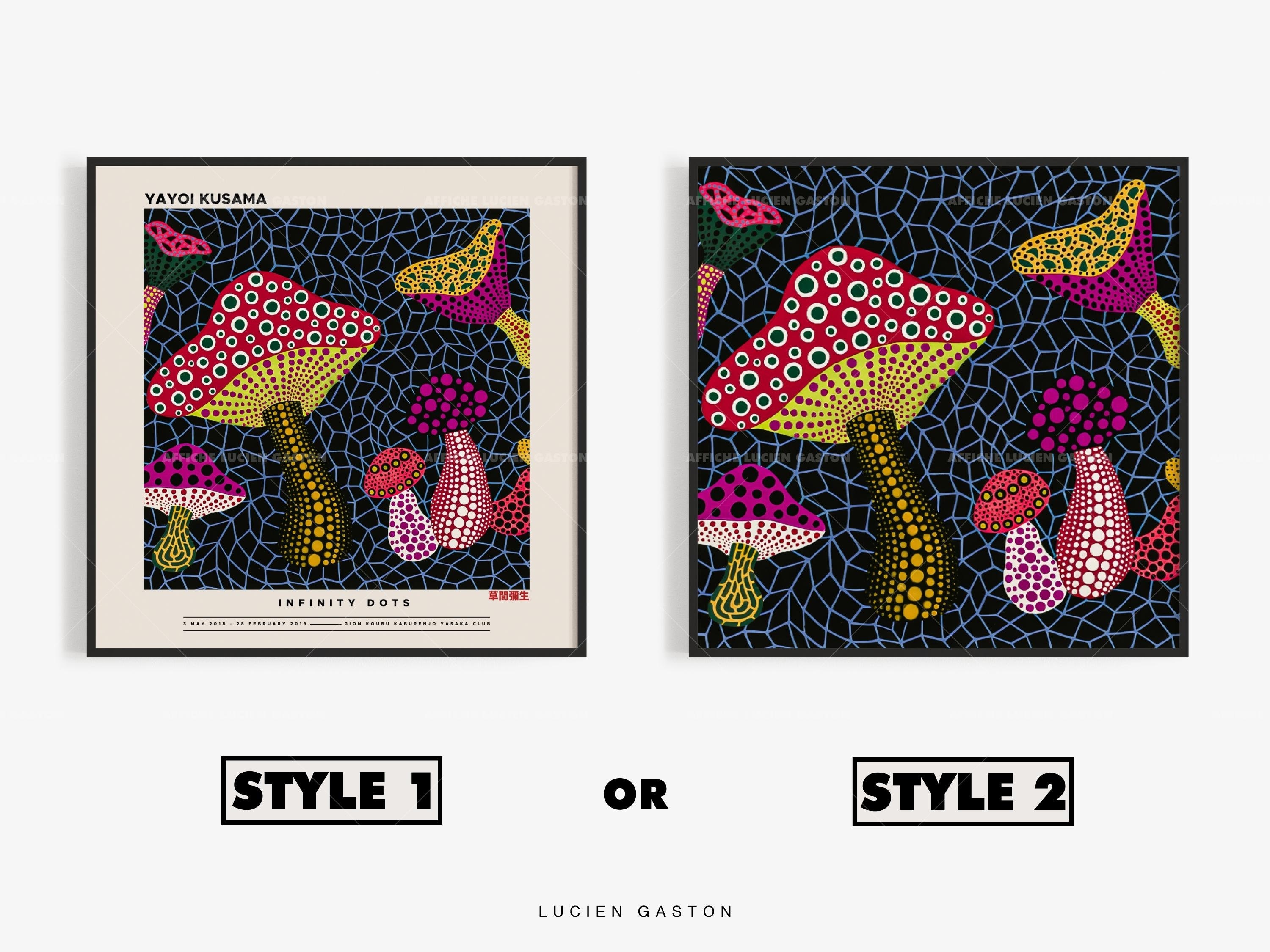 Yayoi Kusama Poster - Colorful Japandi Wall Art as Yayoi