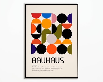 Bauhaus 1919 | Affiche Bauhaus 1919 | Poster Bauhaus 1919 | affiche décoration | Affiche Art