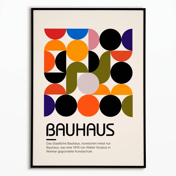Bauhaus 1919 | Affiche Bauhaus 1919 | Poster Bauhaus 1919 | affiche décoration | Affiche Art