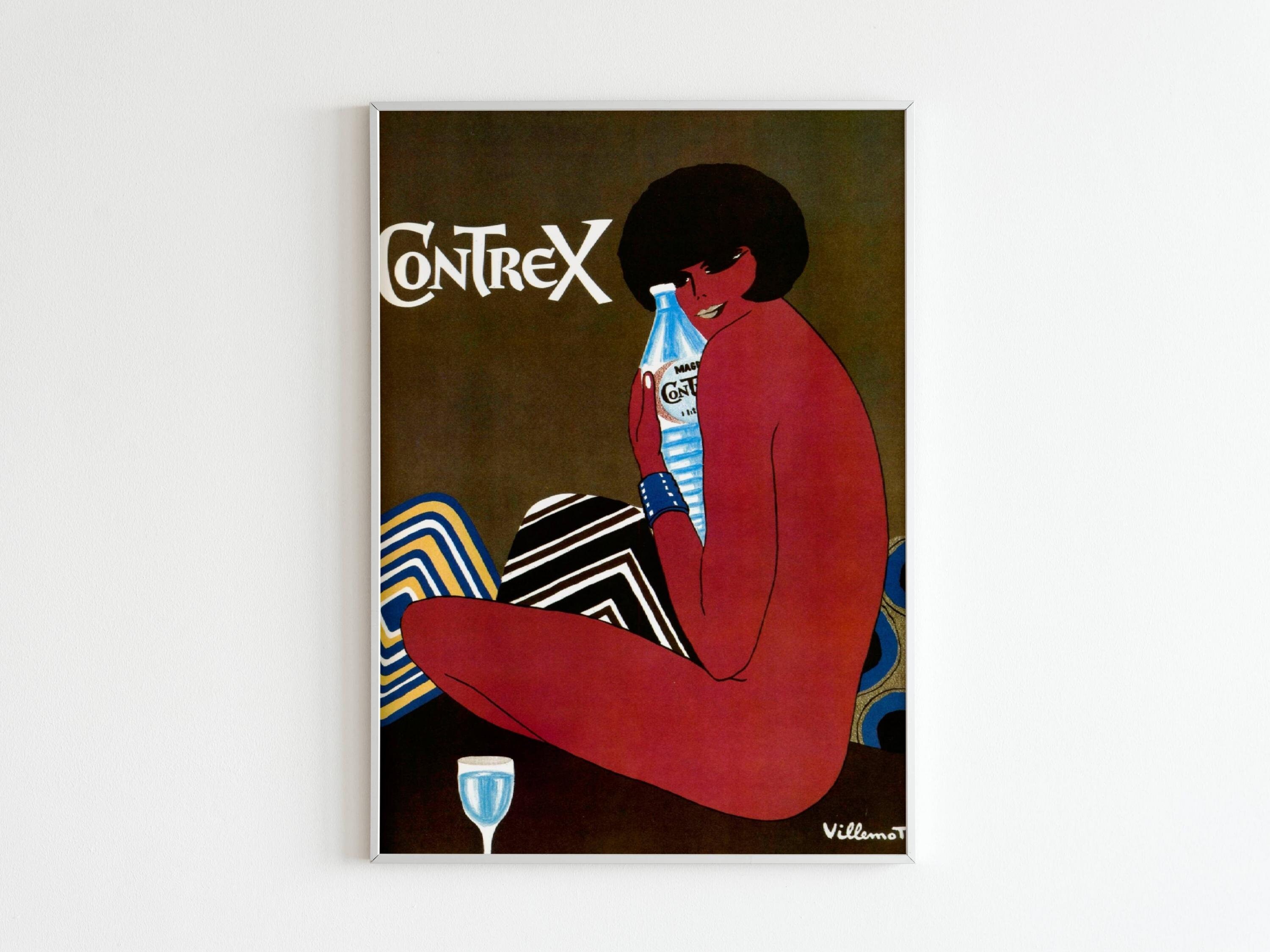 Affiche Vintage Boisson Eau Contrex | Villemot