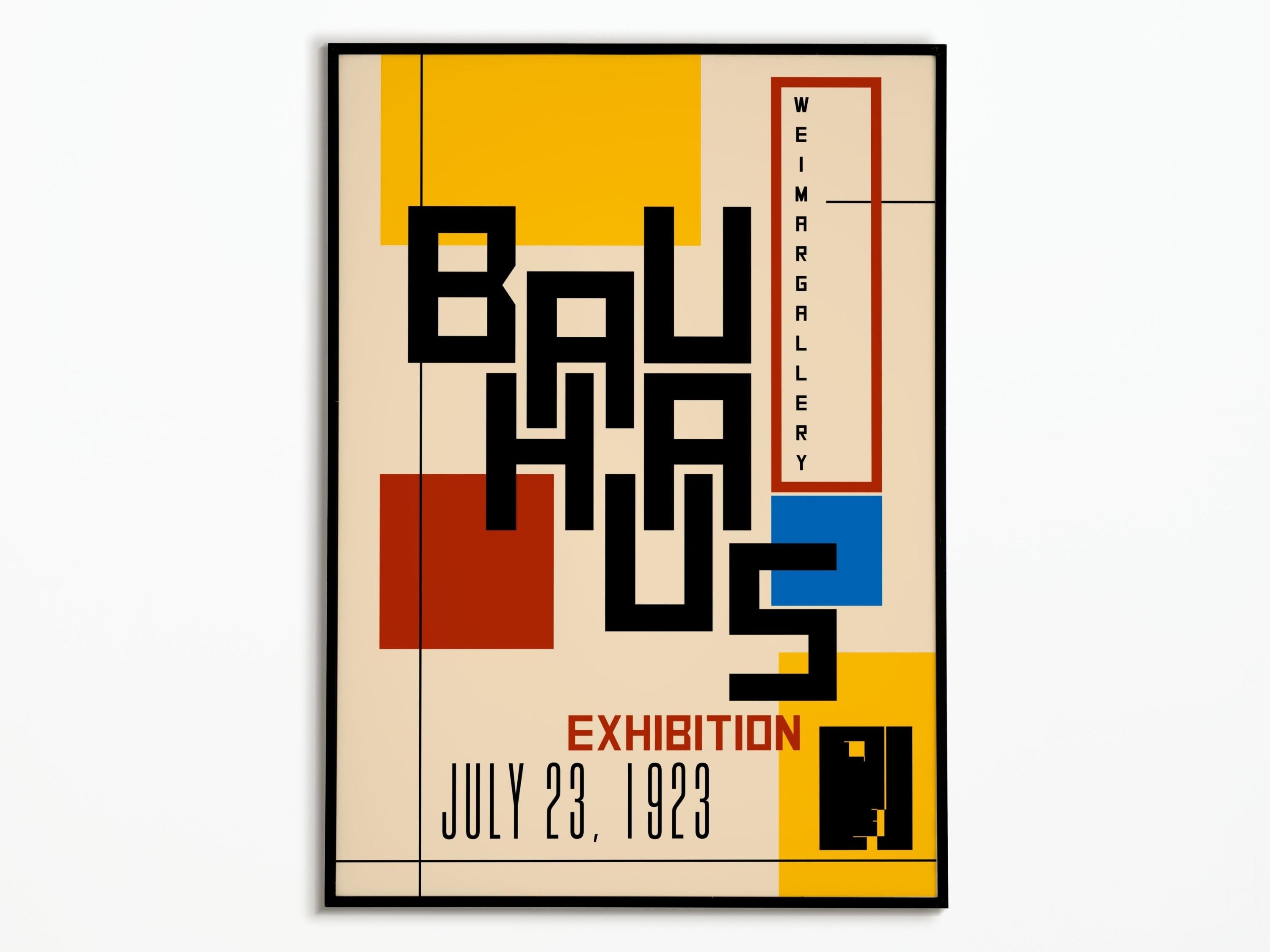 Bauhaus 1923 | Affiche Bauhaus Poster Affiche Décoration Art