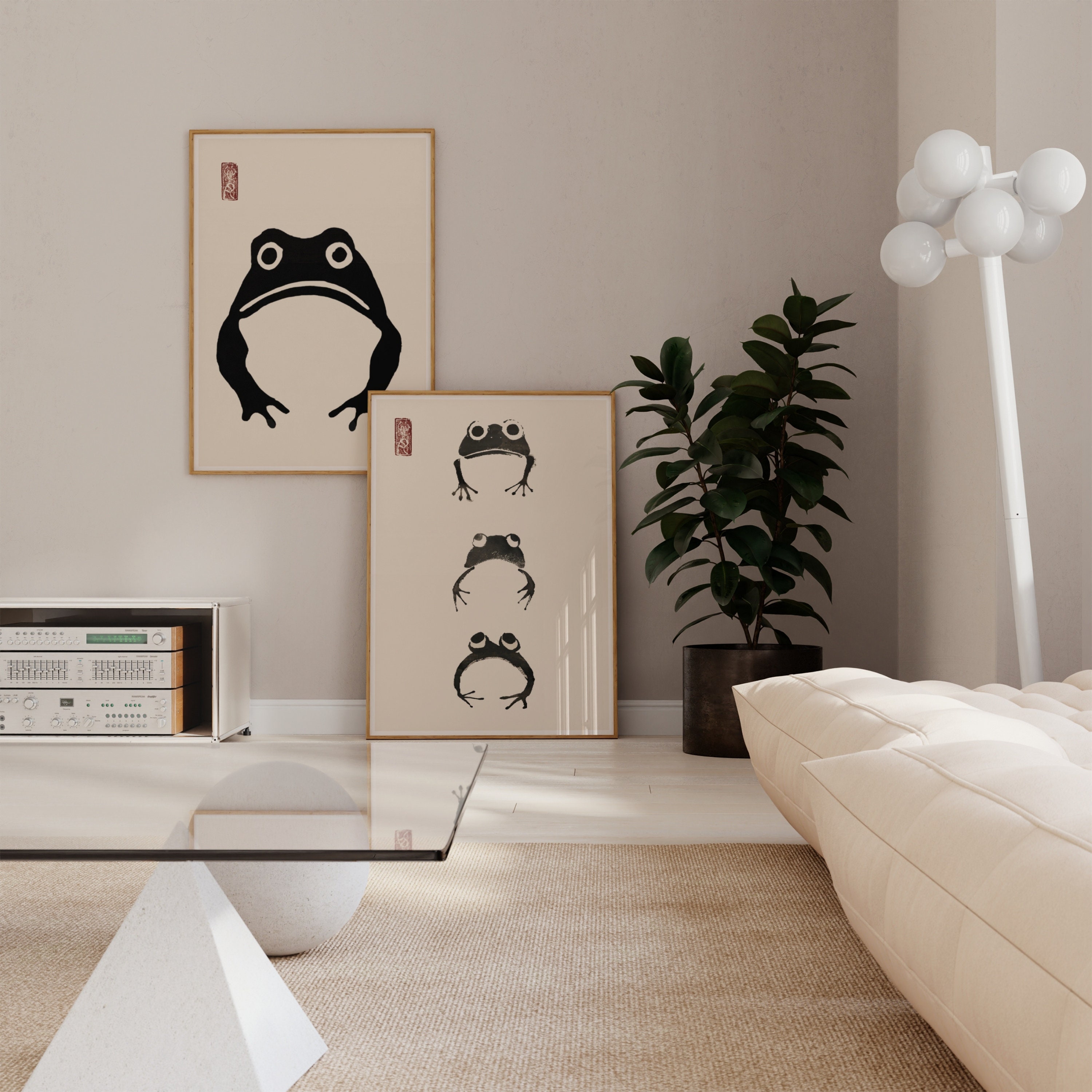 Set of 2 Frog Matsumoto Hoji Posters | Set 2 Frog Matsumoto Hoji | Wall ...