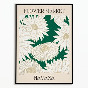 Blumenmarktplakat, Blumenplakat, Wanddekoration, Geschenkidee, Poster zum Personalisieren