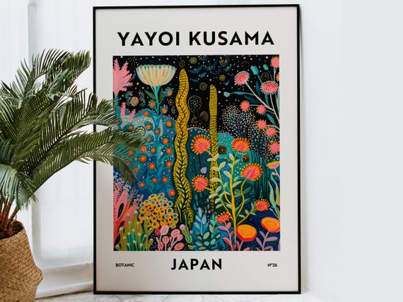 Yayoi Kusama Poster | Yayoi Kusama Poster | Decorative Poster
