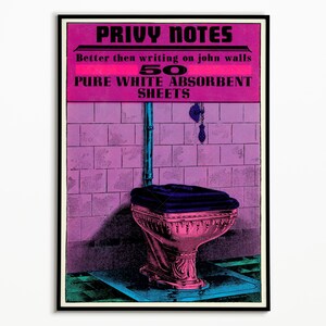 Póster de baño vintage | Cartel de los años 70 | Póster de baño vintage de los años 70 |  Póster decorativo