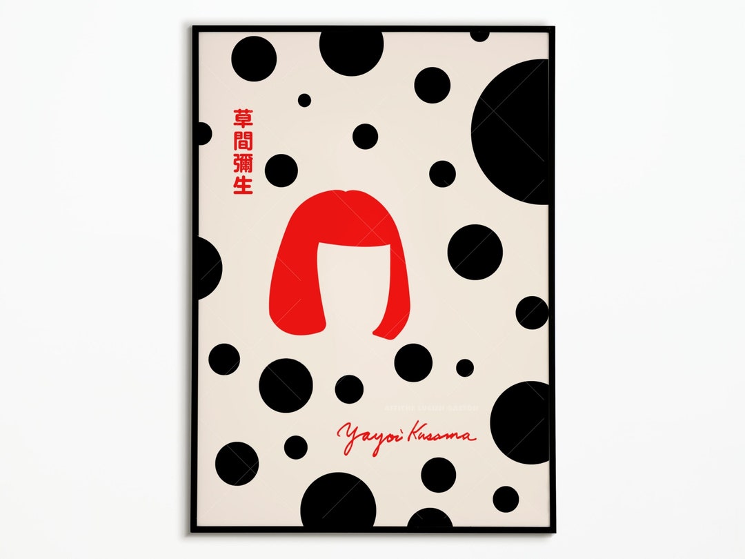 ARTINSPIRIO Yayoi Kusama Kunstposter (alleen poster, 50 x 70 cm) : Yayoi Kusama