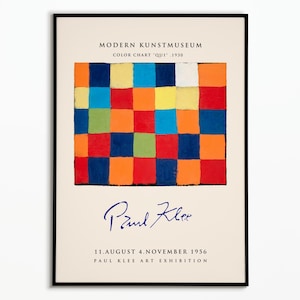 Poster Paul Klee 1956 | Exhibition Poster Paul Klee 1956 | Decoration Poster | Poster Art | Gift idea
