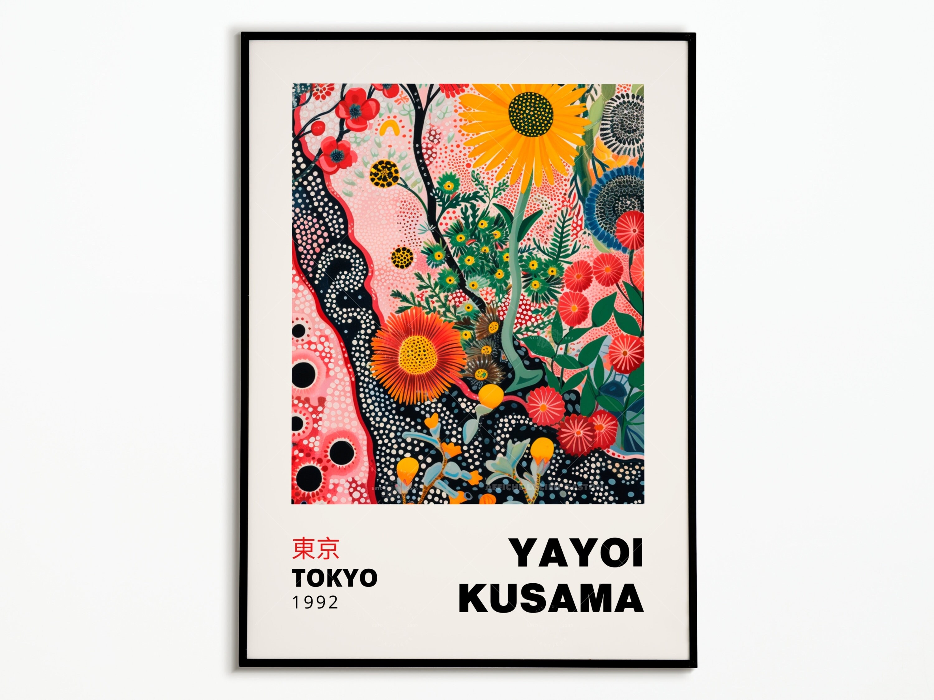 Yayoi Kusama Poster - Yayoi Kusama Poster - Decorative