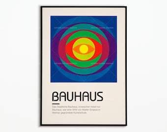 Bauhaus 1919 | Bauhaus Poster 1919 | Poster Bauhaus 1919 | decoration poster | Poster Art
