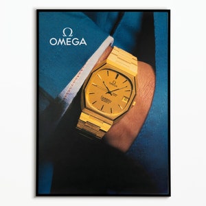 Vintage Omega Constellation Watch Poster 1979 - Vintage Omega Watch Poster