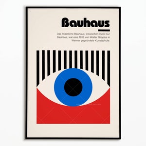Bauhaus 1919 | Bauhaus poster 1919 | Poster Bauhaus 1919 | poster decoration
