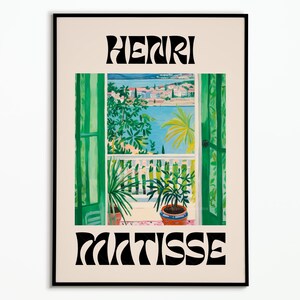 Matisse Poster Fenster am Hafen | Matisse Poster Fenster | Moderne Kunst | Dekoratives Poster | Kunstposter