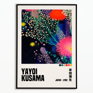 Poster di Yayoi Kusama, Poster di Yayoi Kusama, Poster decorativo, Poster artistico, Poster della mostra