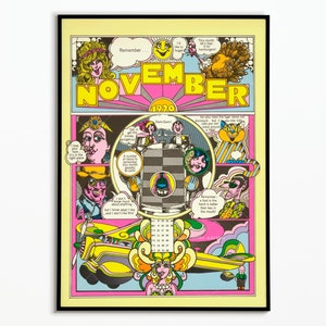 Póster estilo años 70 | Póster estilo años 70 |  Cartel decorativo | Póster de arte