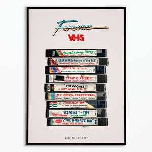 Vintage VHS movie poster | Poster Film 80's | Post VHS movies | vhs movie poster to customize| Poster decoration | gift idea