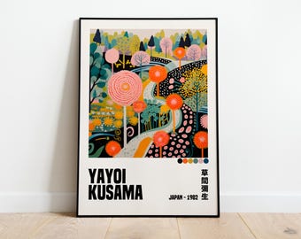 Yayoi Kusama Poster - Yayoi Kusama Poster - Decorative Poster