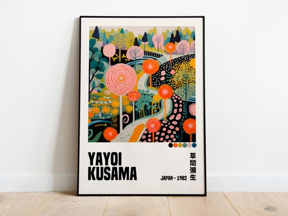 Yayoi Kusama Poster - Yayoi Kusama Poster - Decorative Poster