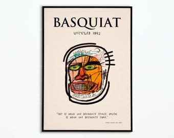 Poster Vinatge Jean Michel Basquiat | Post Basquiat | Decoration poster | Art Poster | Gift idea