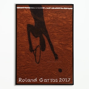 Tennisposter | Poster von Roland Garros 2017 | Poster von Roland Garros 2017 | Dekoposter | Kunstplakat
